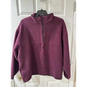 VTG Edelweiss Backbowl Purple Fleece QTR Zip Jacket